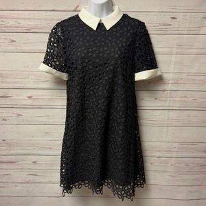 AQUA Collared Lace Shift Dress - Bloomingdale's Exclusive